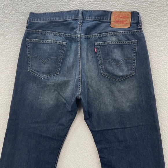 Levis 569 Jeans Mens 36x32 Blue Loose Straight Dark Wash Denim Baggy Y2K Skate - Picture 4 of 11